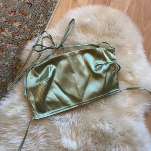 Nasty Gal mint Green Top size 2